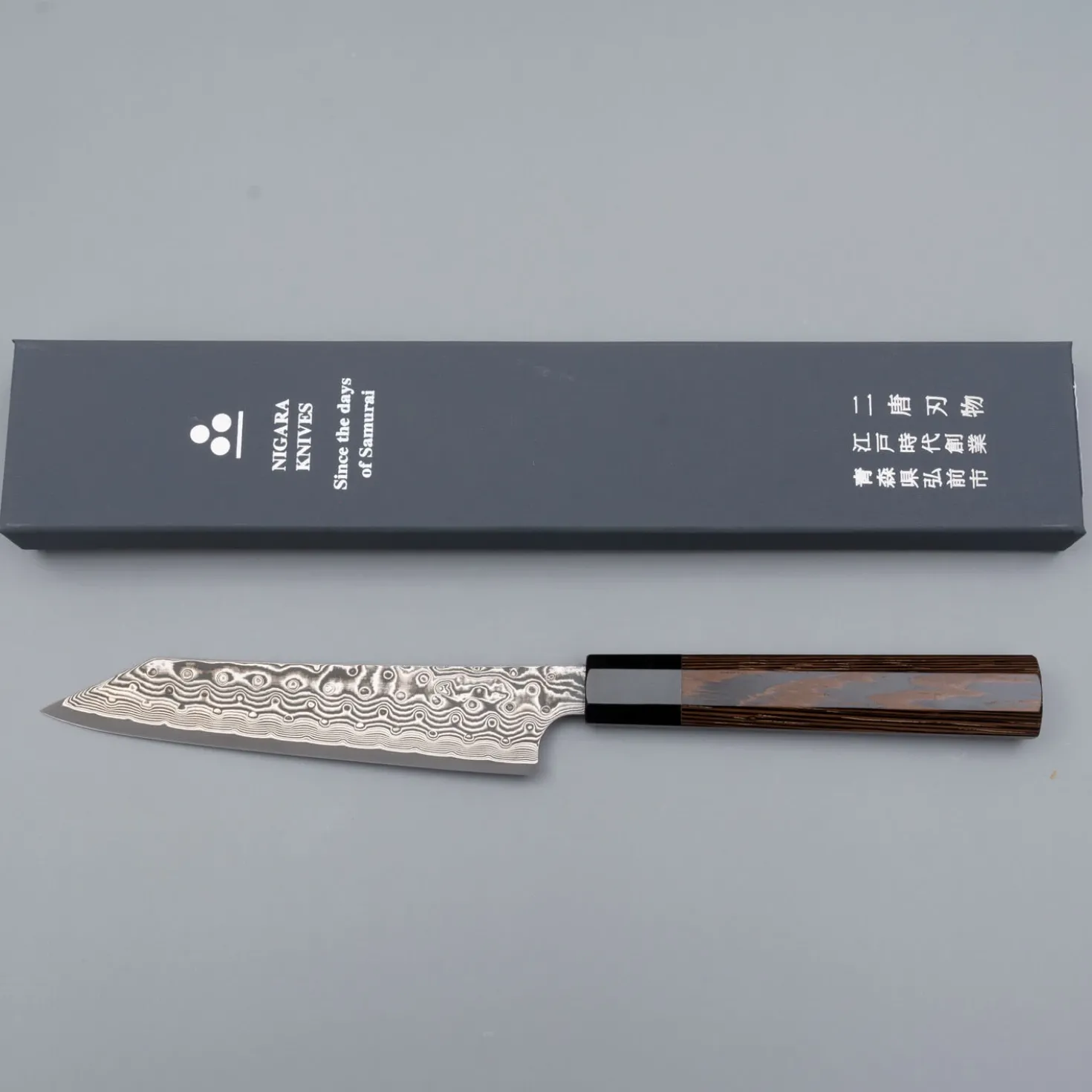 Nigara SG2 Damast Wenge Kiritsuke Petty 15 cm