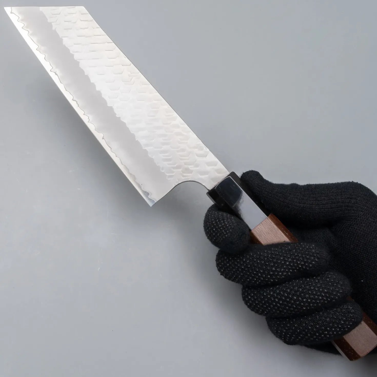 Nigara SG2 Migaki Tsuchime Walnut Nakiri K-tip