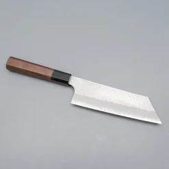 Nigara SG2 Migaki Tsuchime Walnut Nakiri K-tip