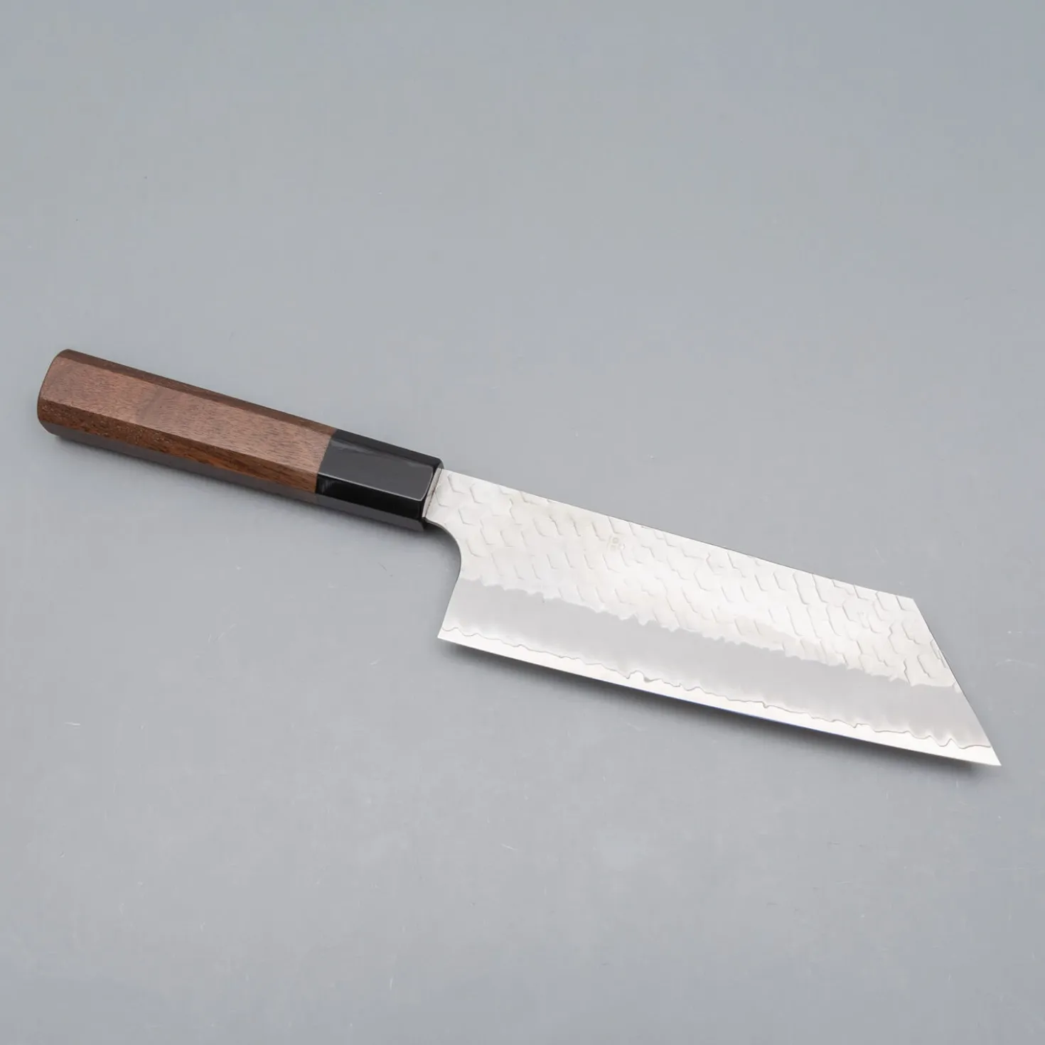 Nigara SG2 Migaki Tsuchime Walnut Nakiri K-tip