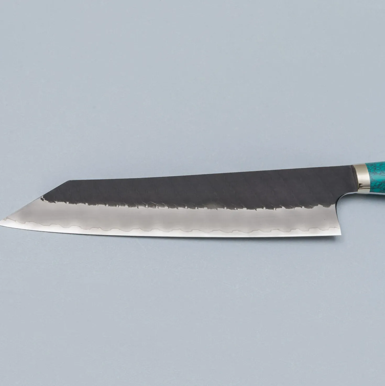Nigara SG2 Tsuchime Kurouchi Turquoise Gyuto 24 cm
