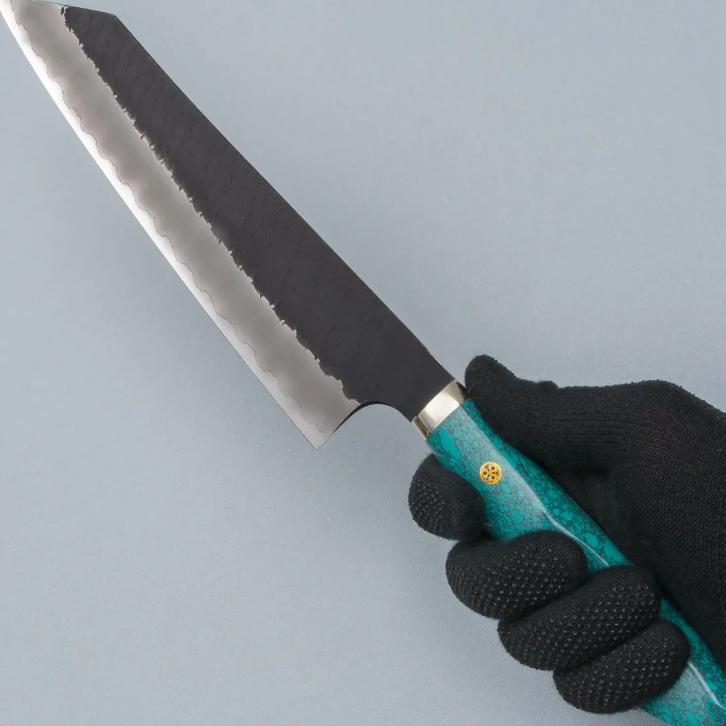 Nigara SG2 Tsuchime Kurouchi Turquoise Gyuto 24 cm