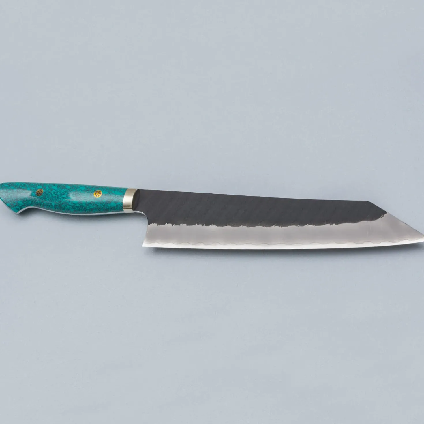 Nigara SG2 Tsuchime Kurouchi Turquoise Gyuto 24 cm