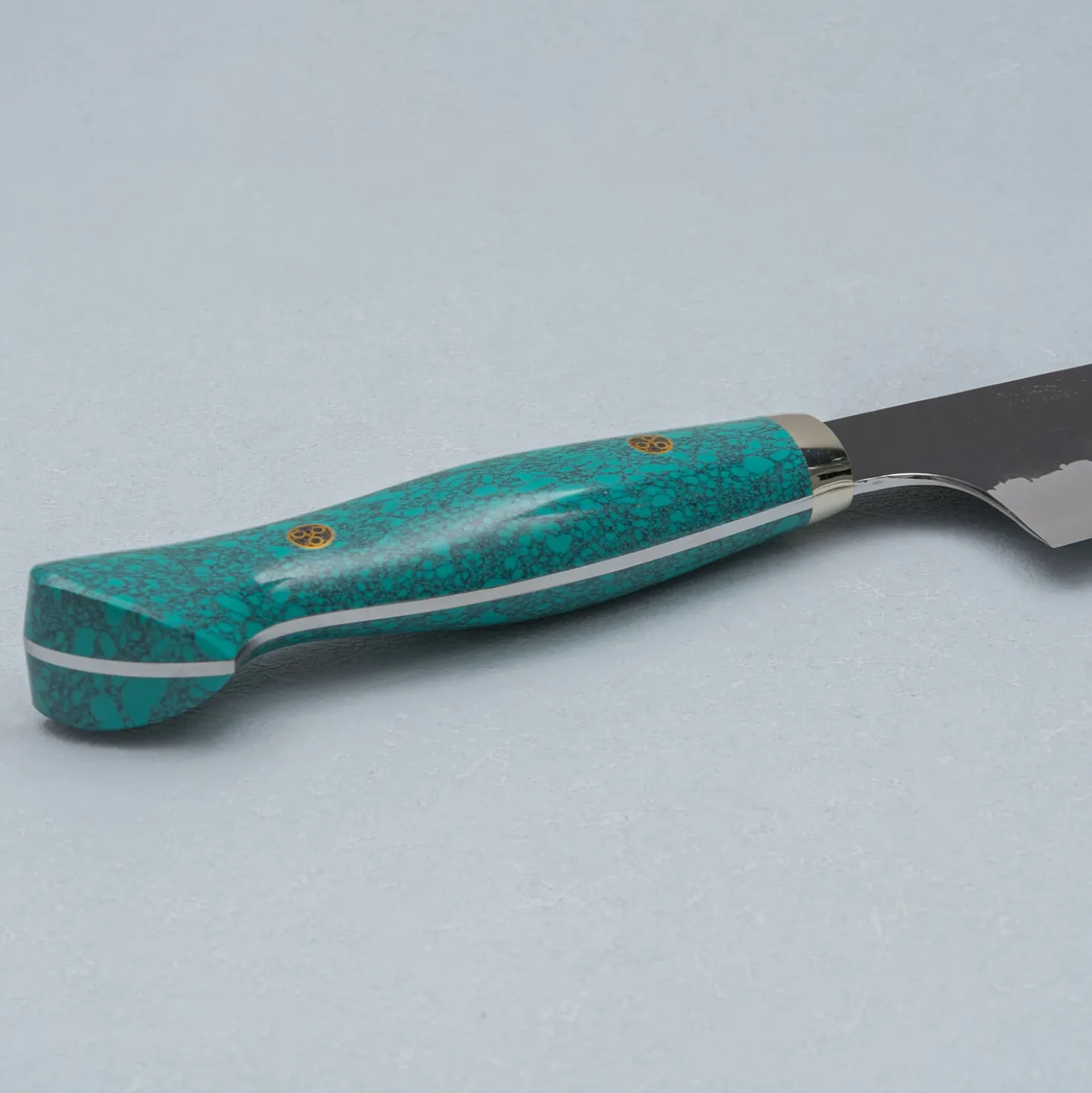 Nigara SG2 Tsuchime Kurouchi Turquoise Gyuto 24 cm