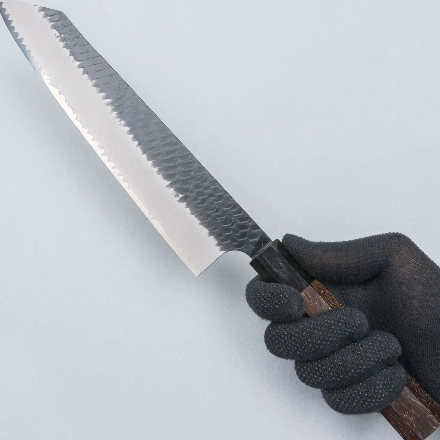 Nigara SG2 Tsuchime Kurouchi Walnut Kiritsuke Gyuto 27 cm