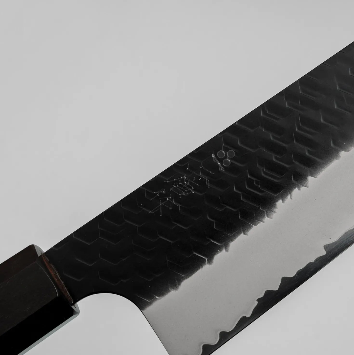 Nigara SG2 Tsuchime Kurouchi Walnut Kiritsuke Gyuto 24 cm