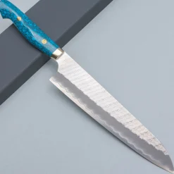 Nigara SG2 Tsuchime Migaki Dark Blue Gyuto 24 cm