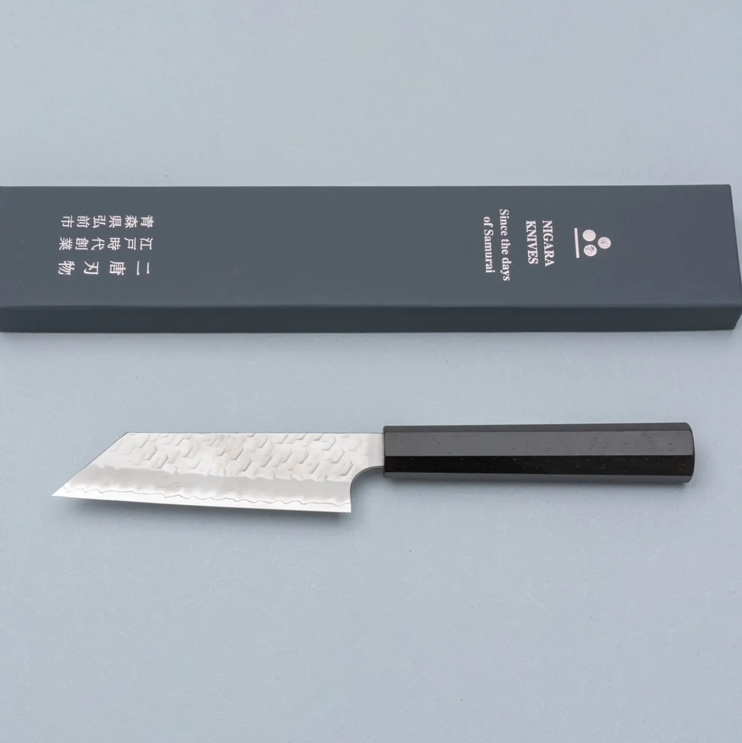 Nigara SG2 Tsuchime Migaki Ebony Kiritsuke Paring 12 cm