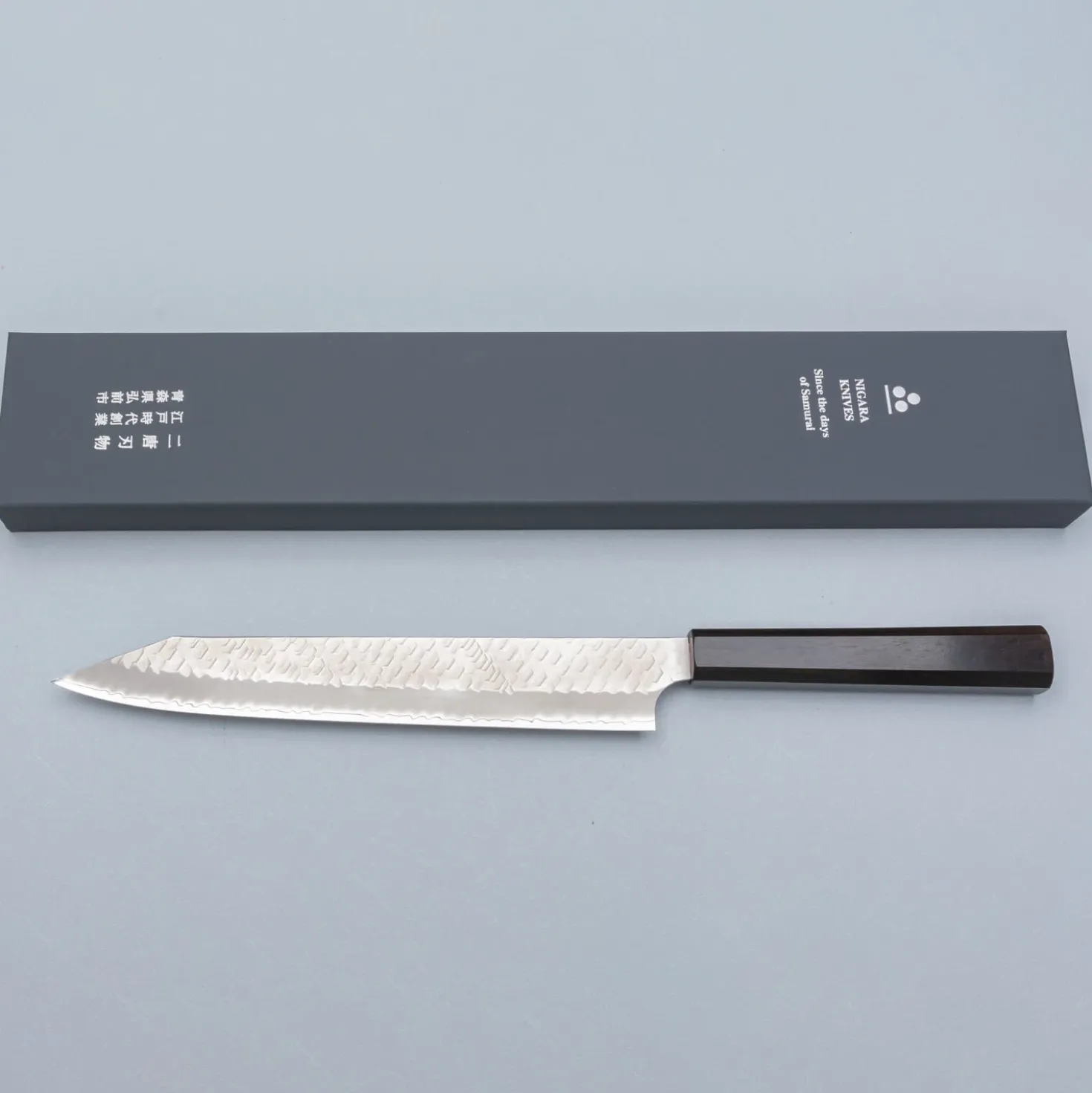 Nigara SG2 Tsuchime Migaki Ebony Sujihiki 24 cm