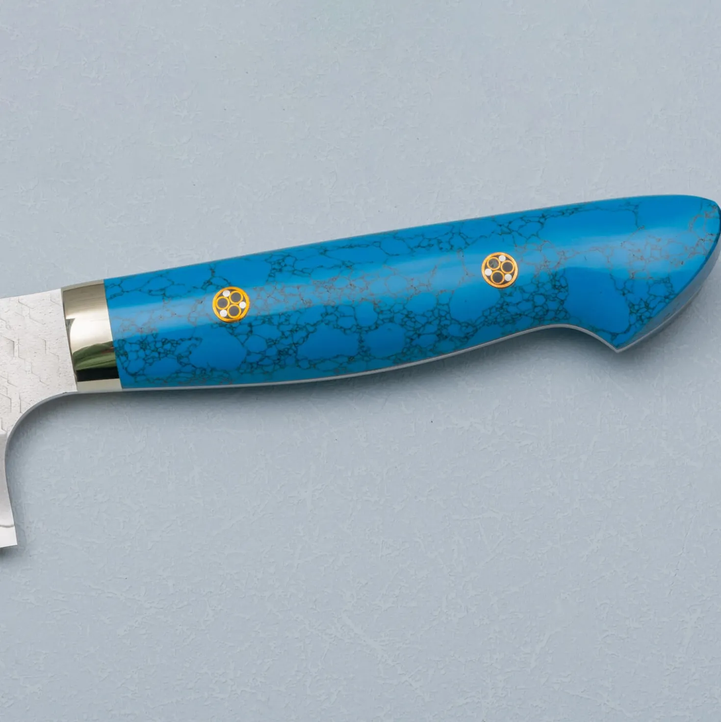 Nigara SG2 Tsuchime Migaki Premium Dark Blue Kiritsuke 21 cm