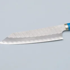 Nigara SG2 Tsuchime Migaki Premium Dark Blue Kiritsuke 21 cm