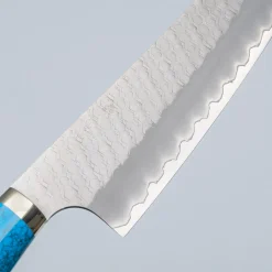 Nigara SG2 Tsuchime Migaki Premium Dark Blue Kiritsuke 21 cm