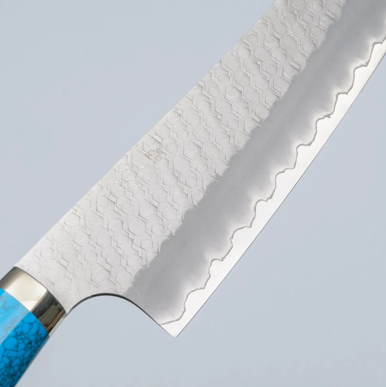 Nigara SG2 Tsuchime Migaki Premium Dark Blue Kiritsuke 21 cm