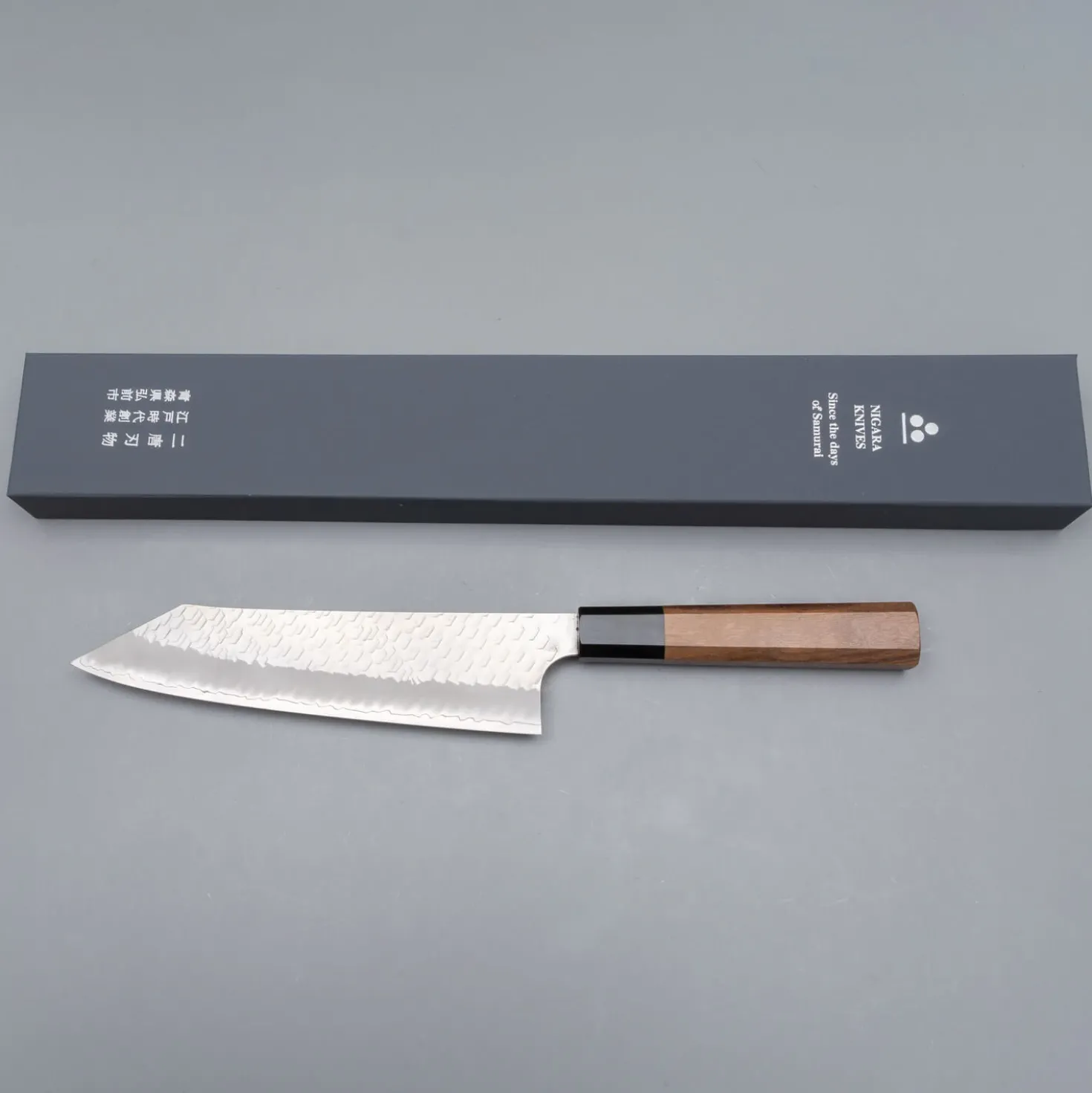 Nigara SG2 Tsuchime Migaki Walnut Kiritsuke 21 cm