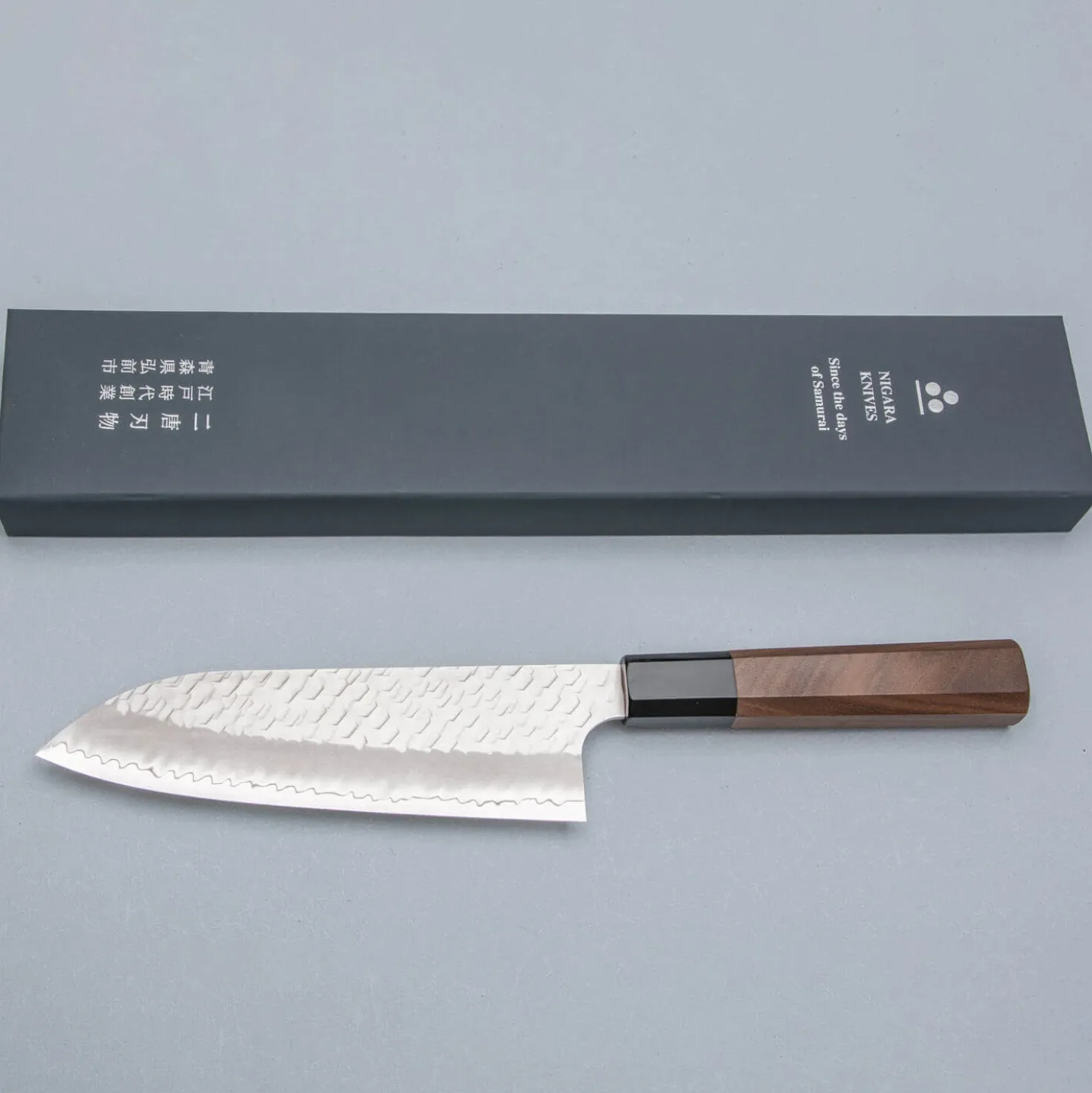 Nigara SG2 Tsuchime Migaki Walnut Santoku