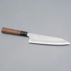 Nigara SG2 Tsuchime Migaki Walnut Gyuto 21 cm