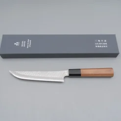 Nigara SG2 Tsuchime Migaki Walnut Butcher Knife 17 cm