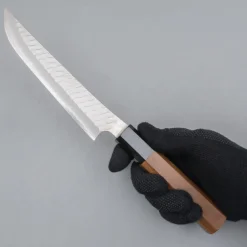 Nigara SG2 Tsuchime Migaki Walnut Butcher Knife 17 cm
