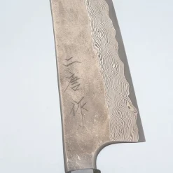 Nigara Silver 3 Damast Etched Bunka 18 cm