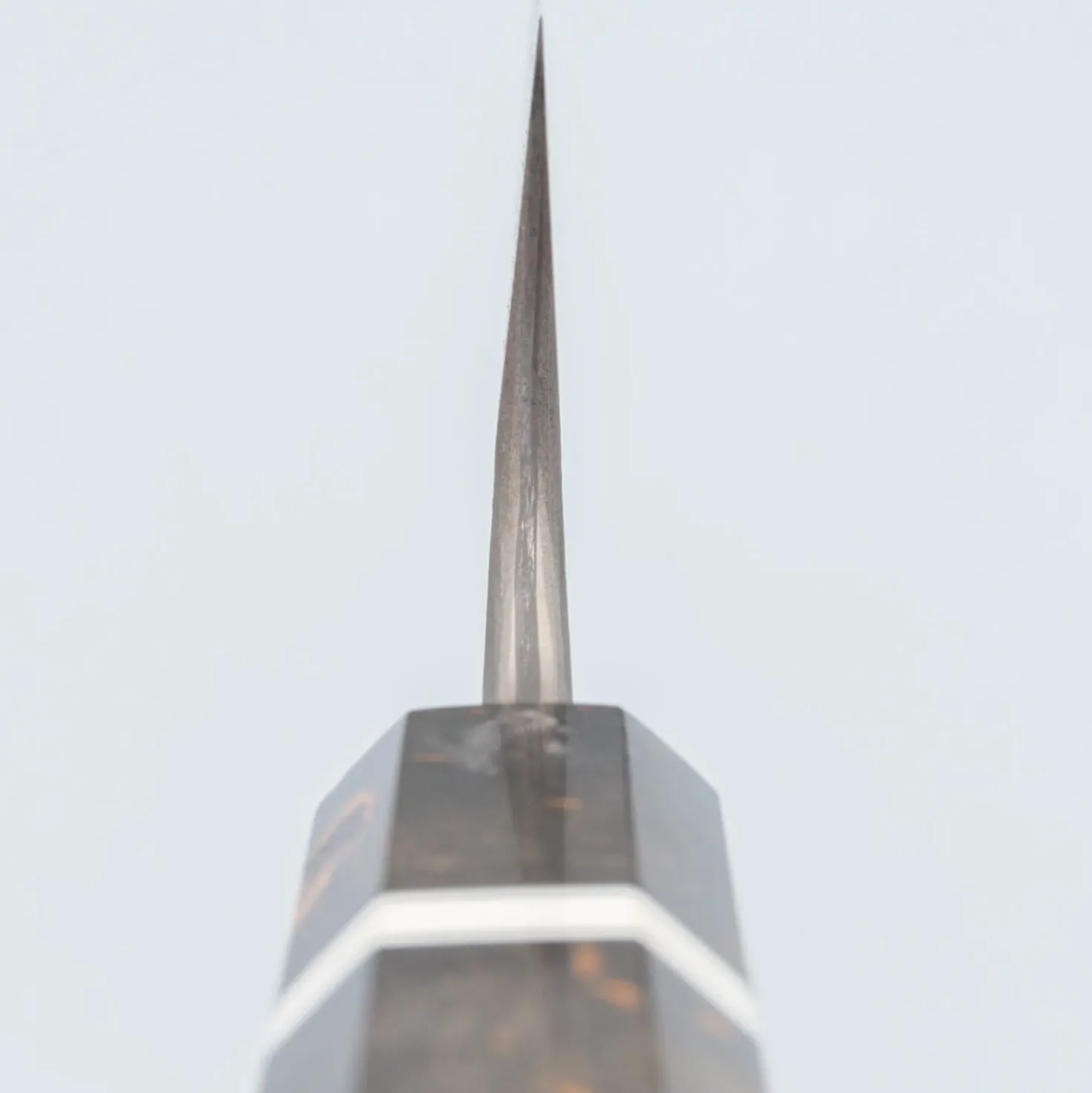 Nigara Silver 3 Damast Etched Bunka 18 cm