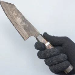Nigara Silver 3 Damast Etched Bunka 18 cm