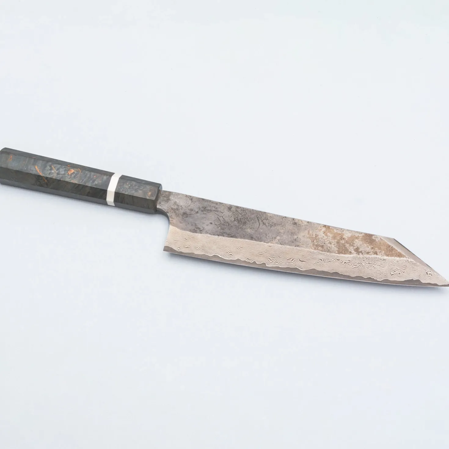 Nigara Silver 3 Damast Etched Kiritsuke 24 cm
