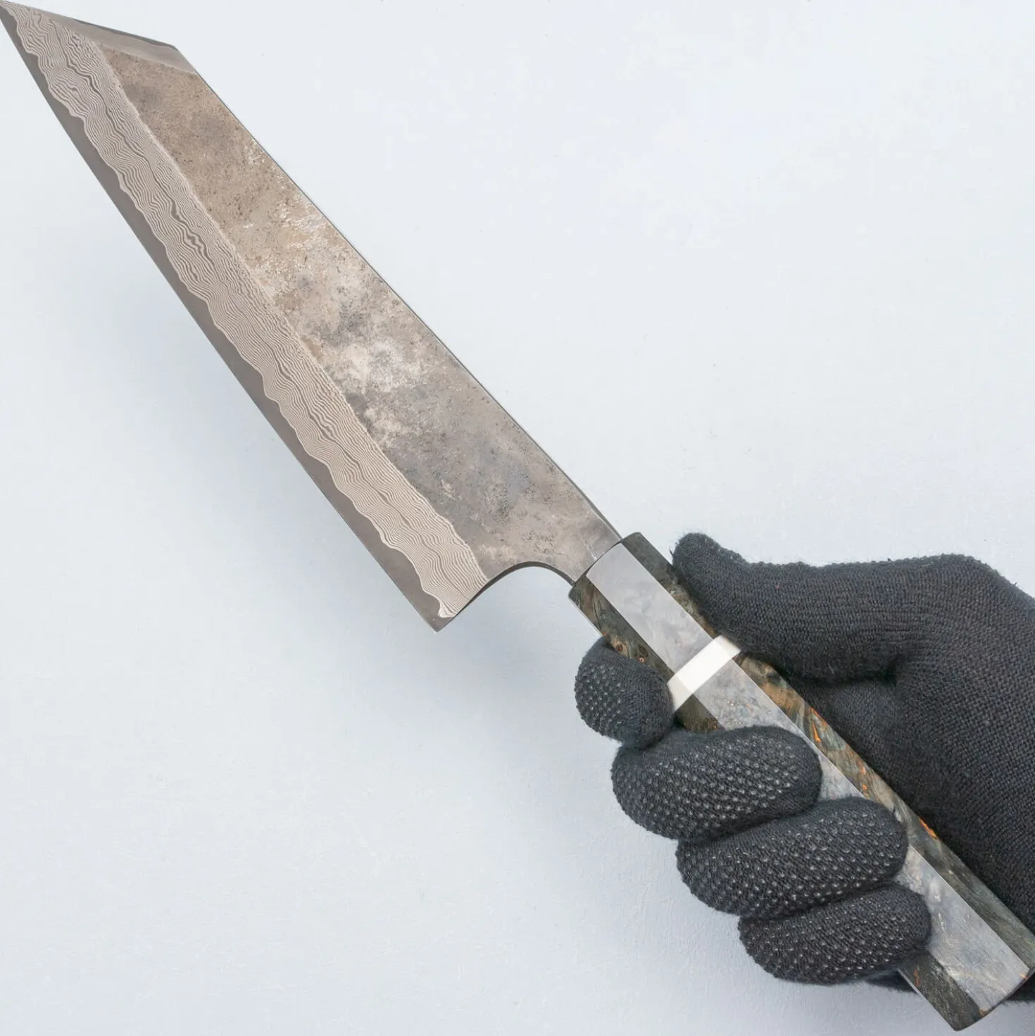 Nigara Silver 3 Damast Etched Kiritsuke 24 cm