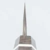Nigara Silver 3 Damast Etched Santoku 18 cm