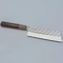 Nigara STRIX Tsuchime Migaki Rosewood Nakiri 18 cm