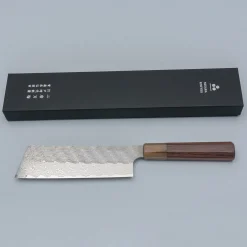 Nigara STRIX Tsuchime Migaki Rosewood Nakiri 18 cm