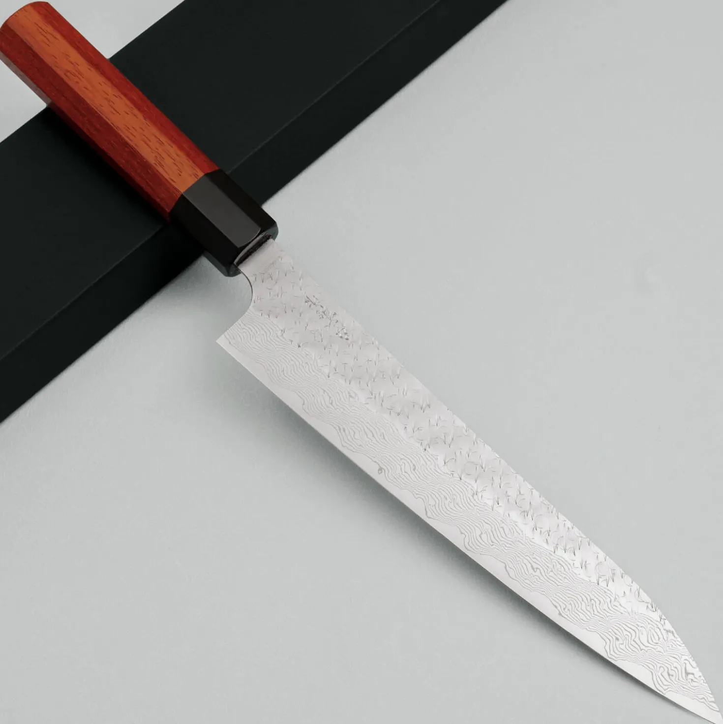Nigara STRIX Tsuchime Migaki Padouk Sujihiki 24 cm