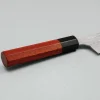 Nigara STRIX Tsuchime Migaki Padouk Santoku 16.5 cm
