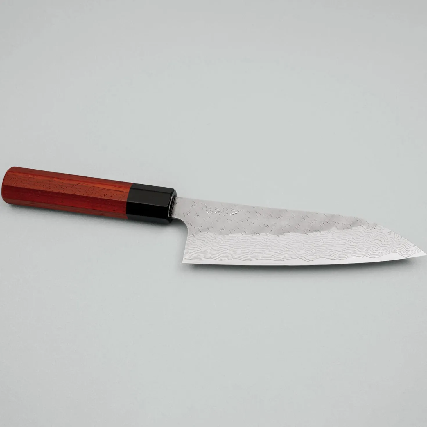 Nigara STRIX Tsuchime Migaki Padouk Santoku 16.5 cm