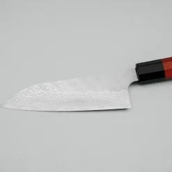 Nigara STRIX Tsuchime Migaki Padouk Santoku 16.5 cm