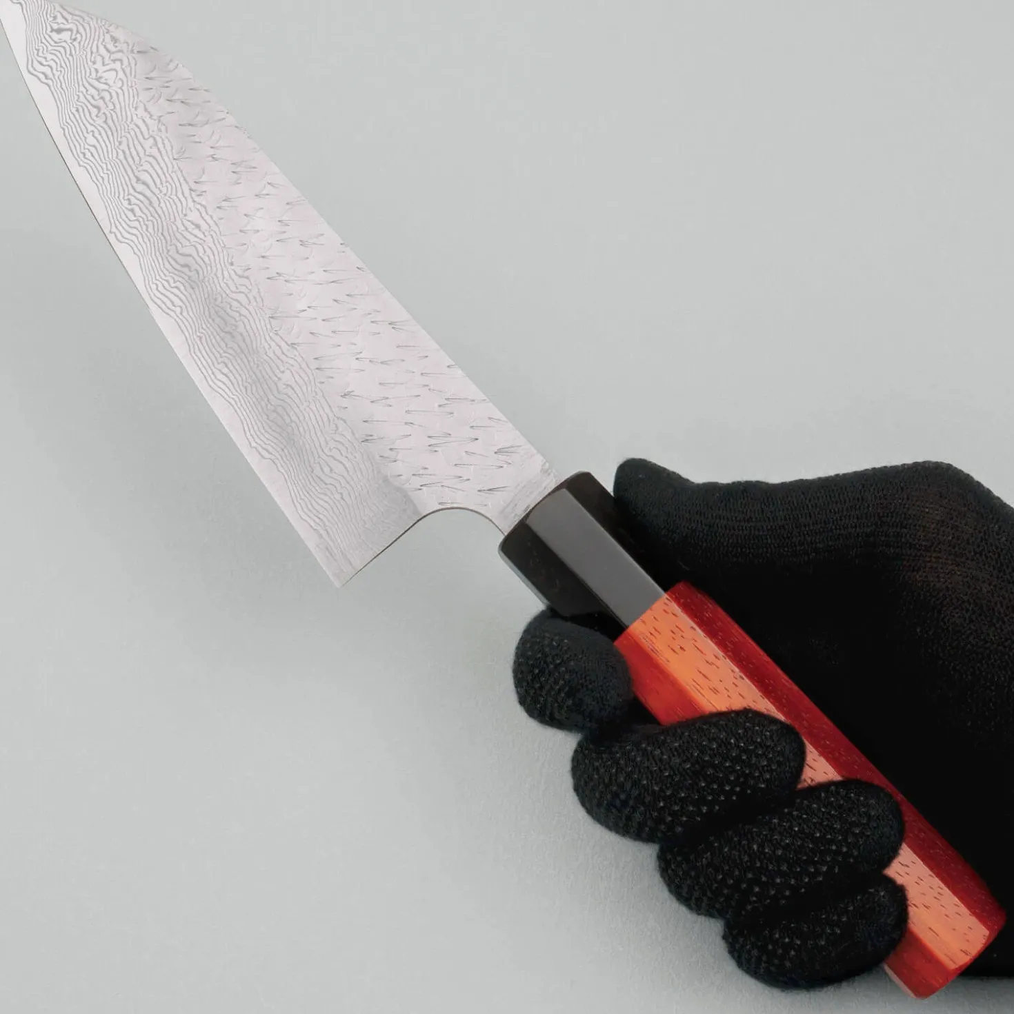 Nigara STRIX Tsuchime Migaki Padouk Santoku 16.5 cm