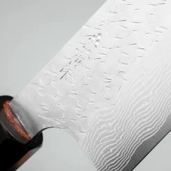 Nigara STRIX Tsuchime Migaki Padouk Santoku 16.5 cm