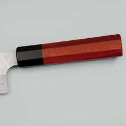 Nigara STRIX Tsuchime Migaki Padouk Santoku 16.5 cm