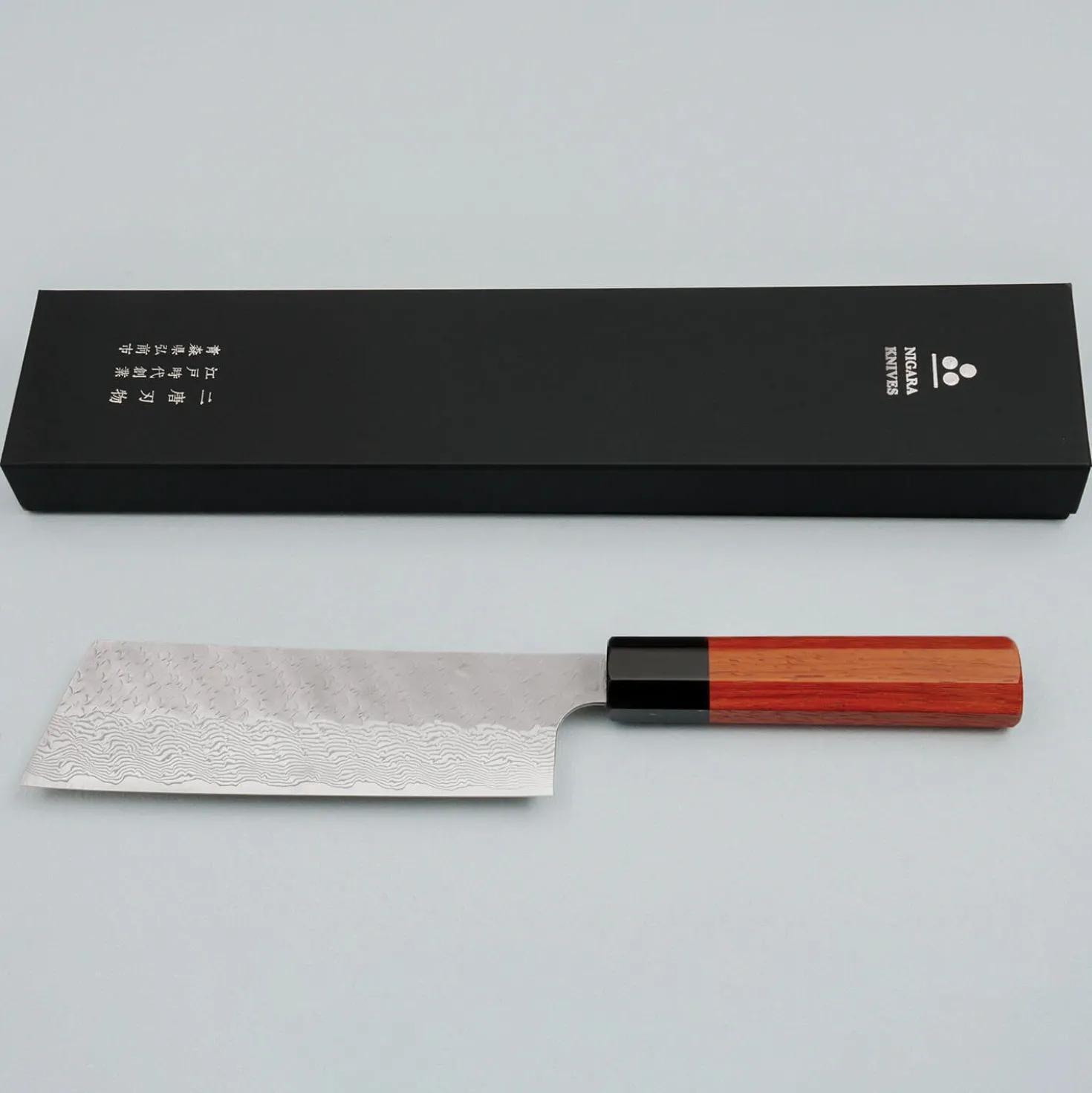 Nigara STRIX Tsuchime Migaki Padouk Nakiri 18 cm