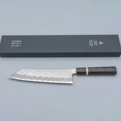 Nigara VG10 Tsuchime Damast Migaki Birch Kiritsuke 24 cm