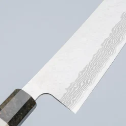 Nigara VG10 Tsuchime Damast Migaki Birch Kiritsuke 24 cm