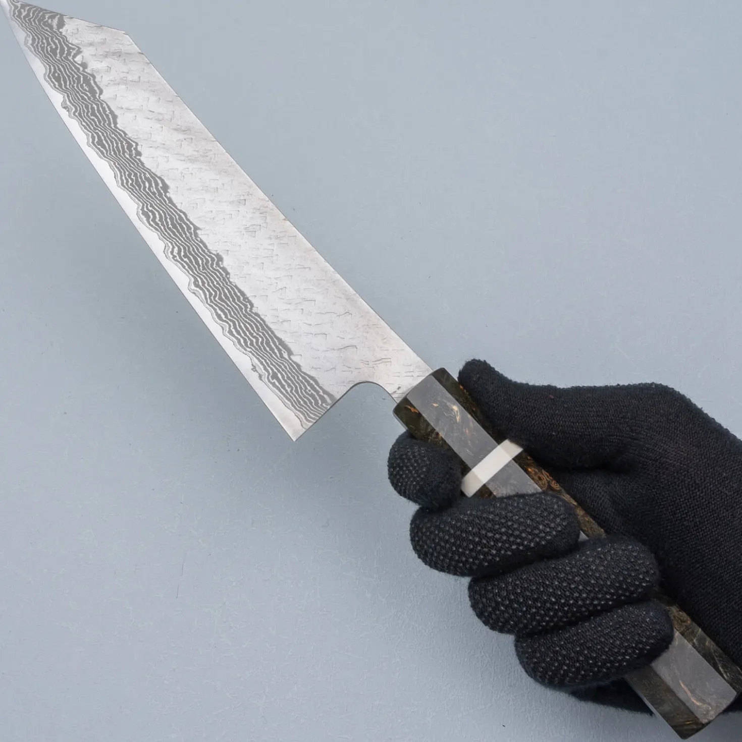 Nigara VG10 Tsuchime Damast Migaki Birch Kiritsuke 24 cm