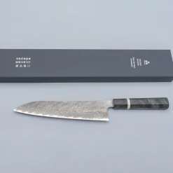 Nigara VG10 Tsuchime Damast Migaki Birch Gyuto 24 cm