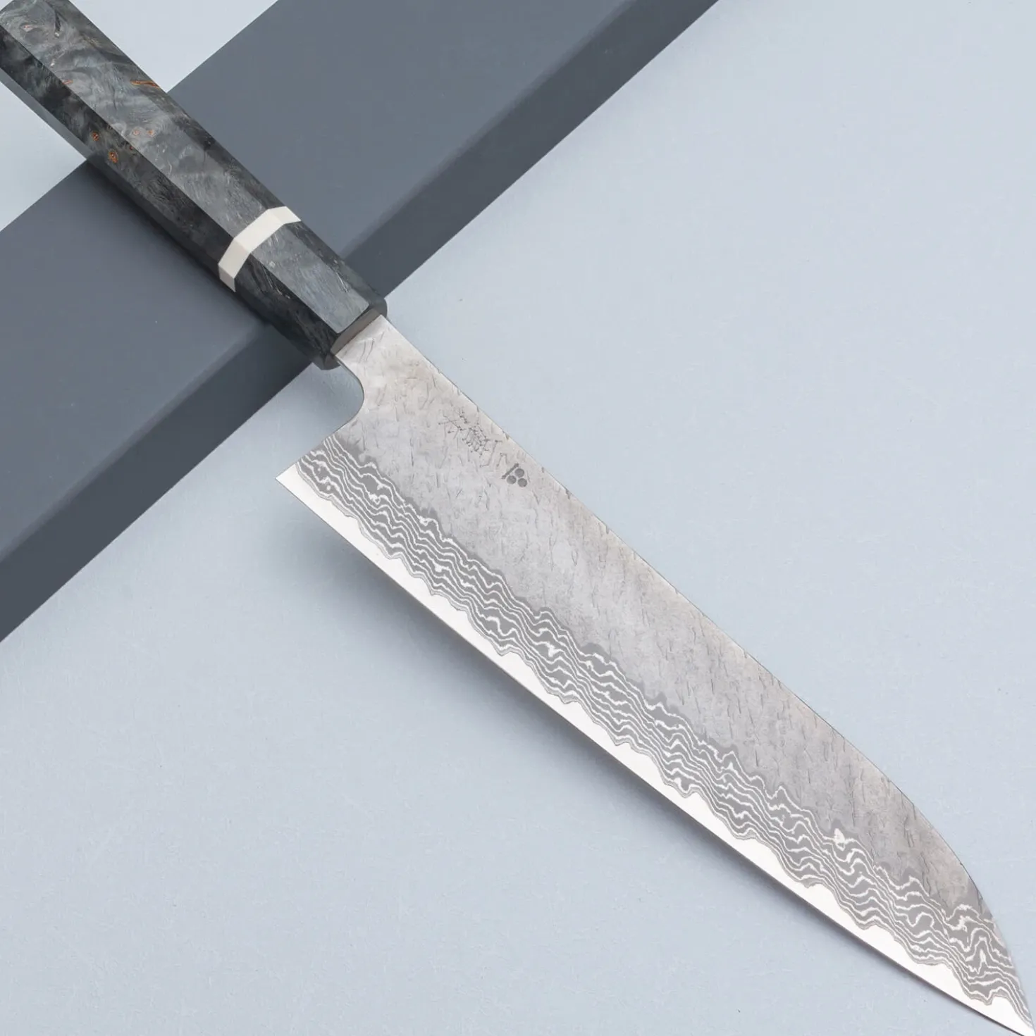 Nigara VG10 Tsuchime Damast Migaki Birch Gyuto 24 cm