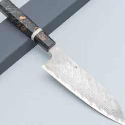 Nigara VG10 Tsuchime Damast Migaki Birch Santoku 18 cm