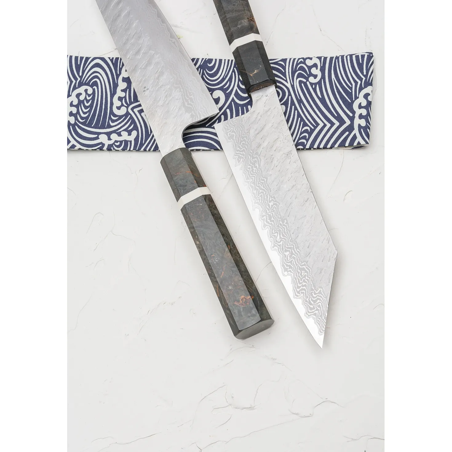 Nigara VG10 Tsuchime Damast Migaki Birch Bunka 18 cm
