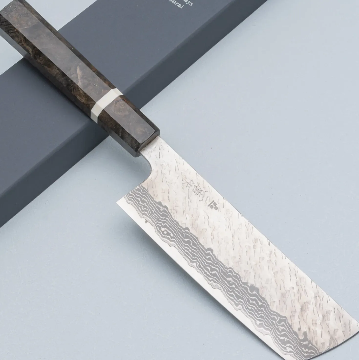 Nigara VG10 Tsuchime Damast Migaki Birch Nakiri 16.5 cm