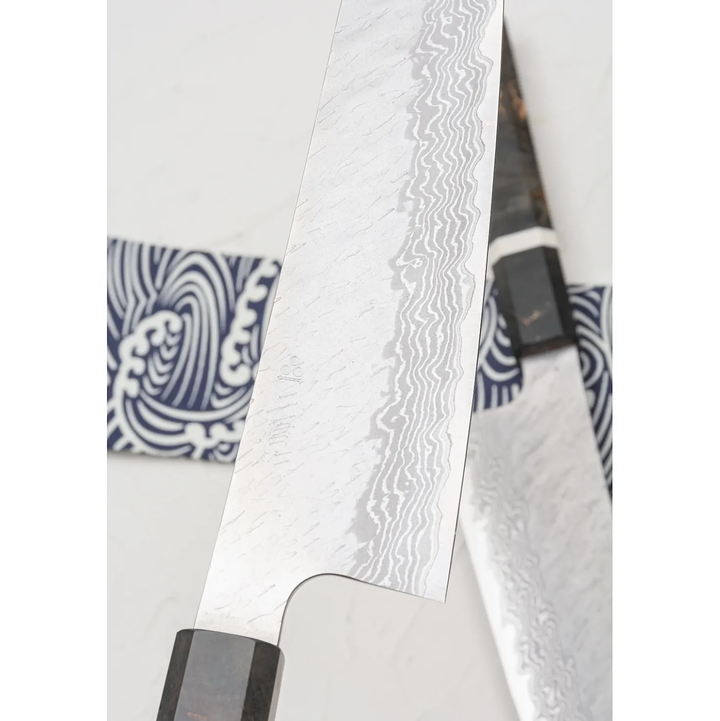 Nigara VG10 Tsuchime Damast Migaki Birch Kiritsuke 21 cm