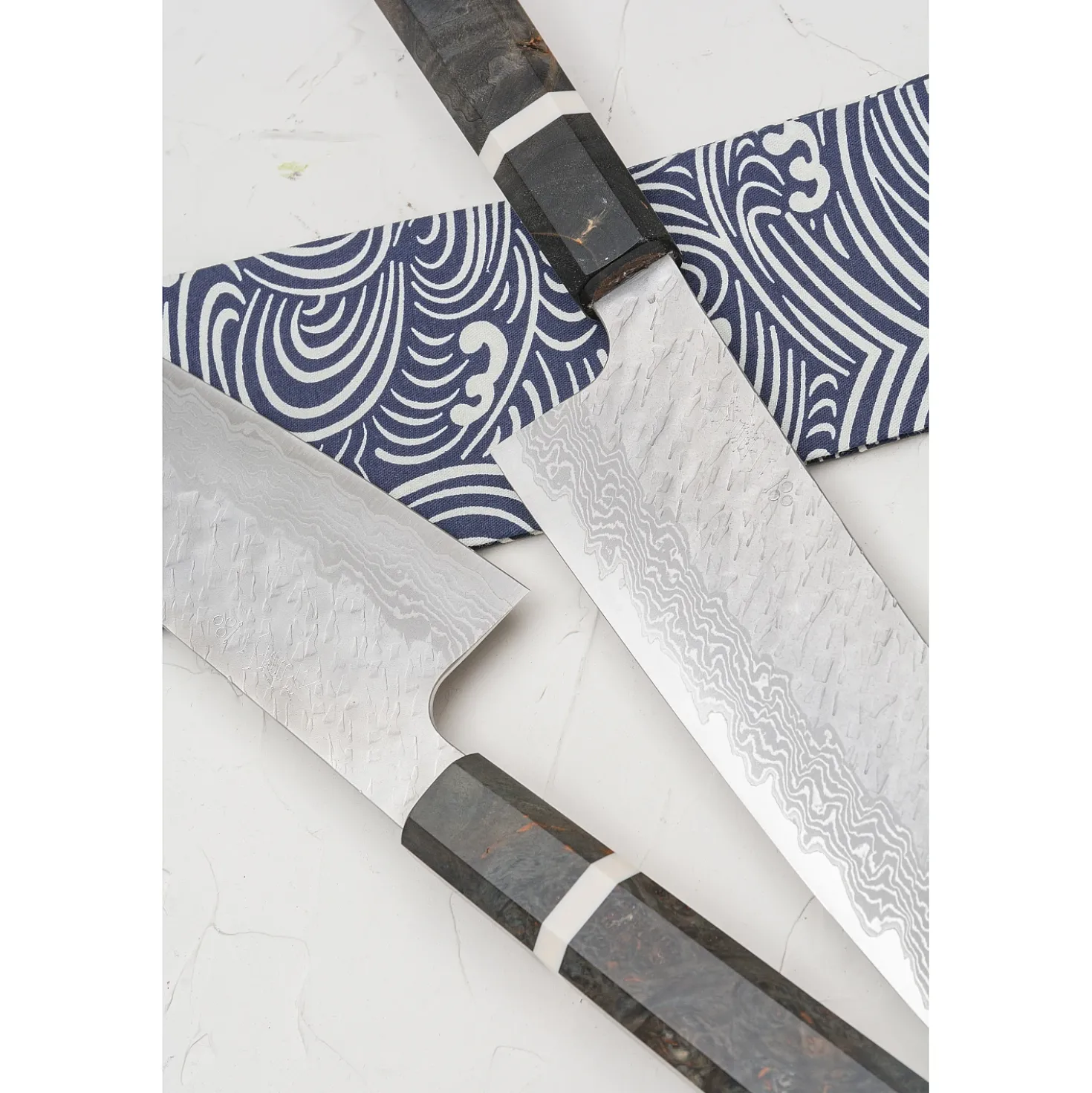 Nigara VG10 Tsuchime Damast Migaki Birch Kiritsuke 21 cm