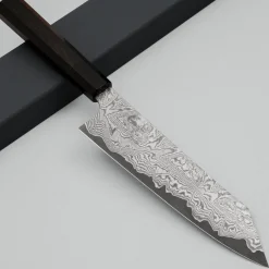 Nigara VG-XEOS Anmon Damast Ebony Kiritsuke 21 cm