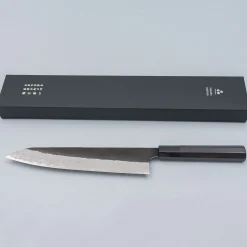 Nigara VG-XEOS Tsuchime Kurouchi Ebony Gyuto 24 cm